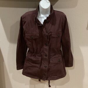 Lucky Brand Dark Purple/Brown Utility Jacket